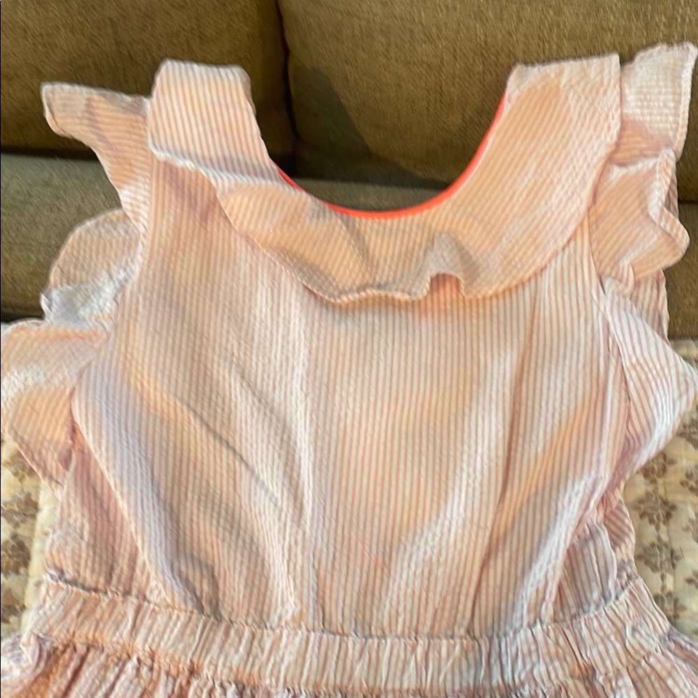 Striped Ruffle Dress - Picture 2 of 5